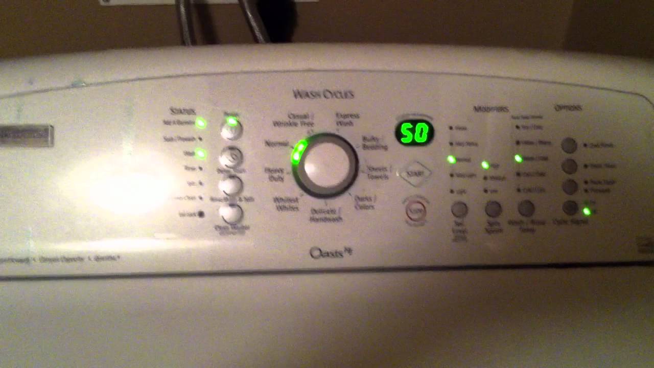 Kenmore Elite Oasis He Washer User Manual